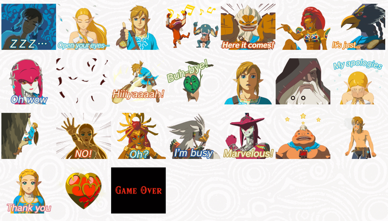 Illustration for article titled Breath Of The Wild iMessage Stickers Make Texting An Adventure